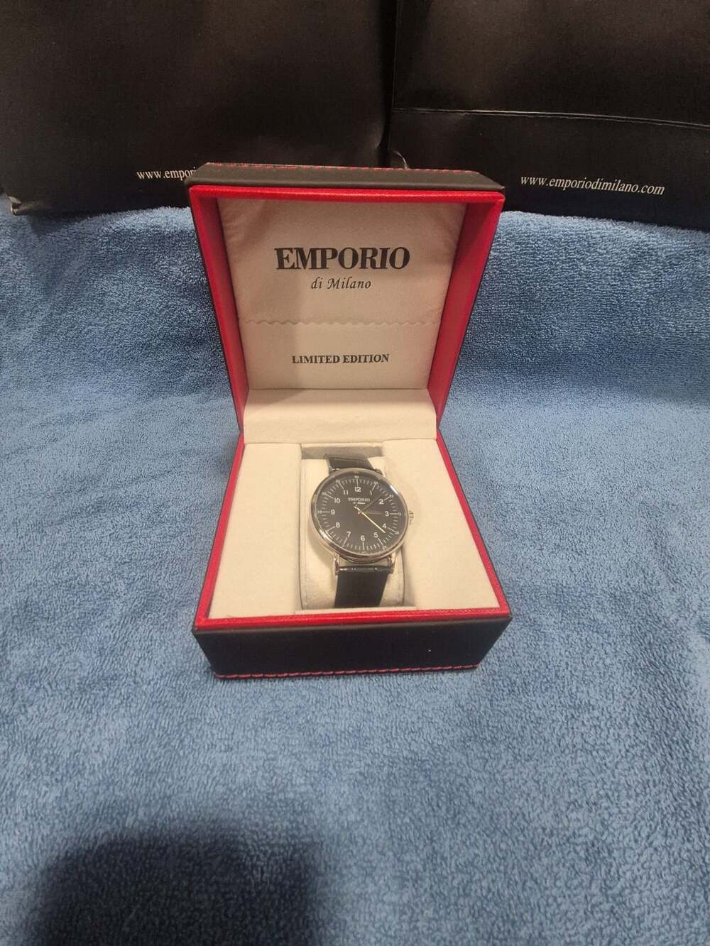Emporio di Milano Limited Edition Stainless Steel Black Dial Watch Model No: SPT